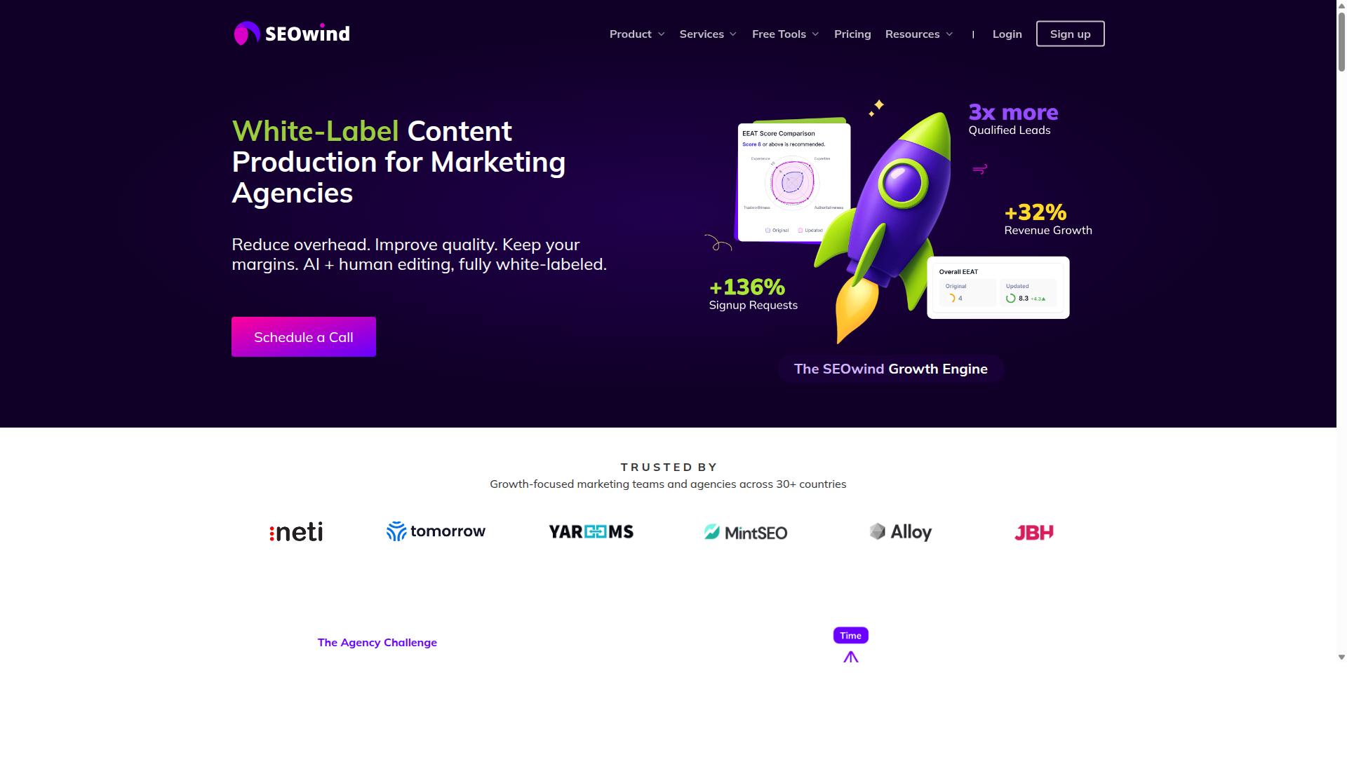 SEOwind website